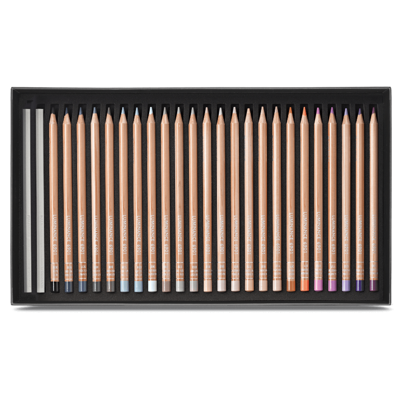 Caran D'Ache Box of 76 Colours LUMINANCE 6901™ + 2 Full Blender