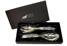 Load image into Gallery viewer, Silver Plated Ladle Set by Terry Star, Tsimshian artist