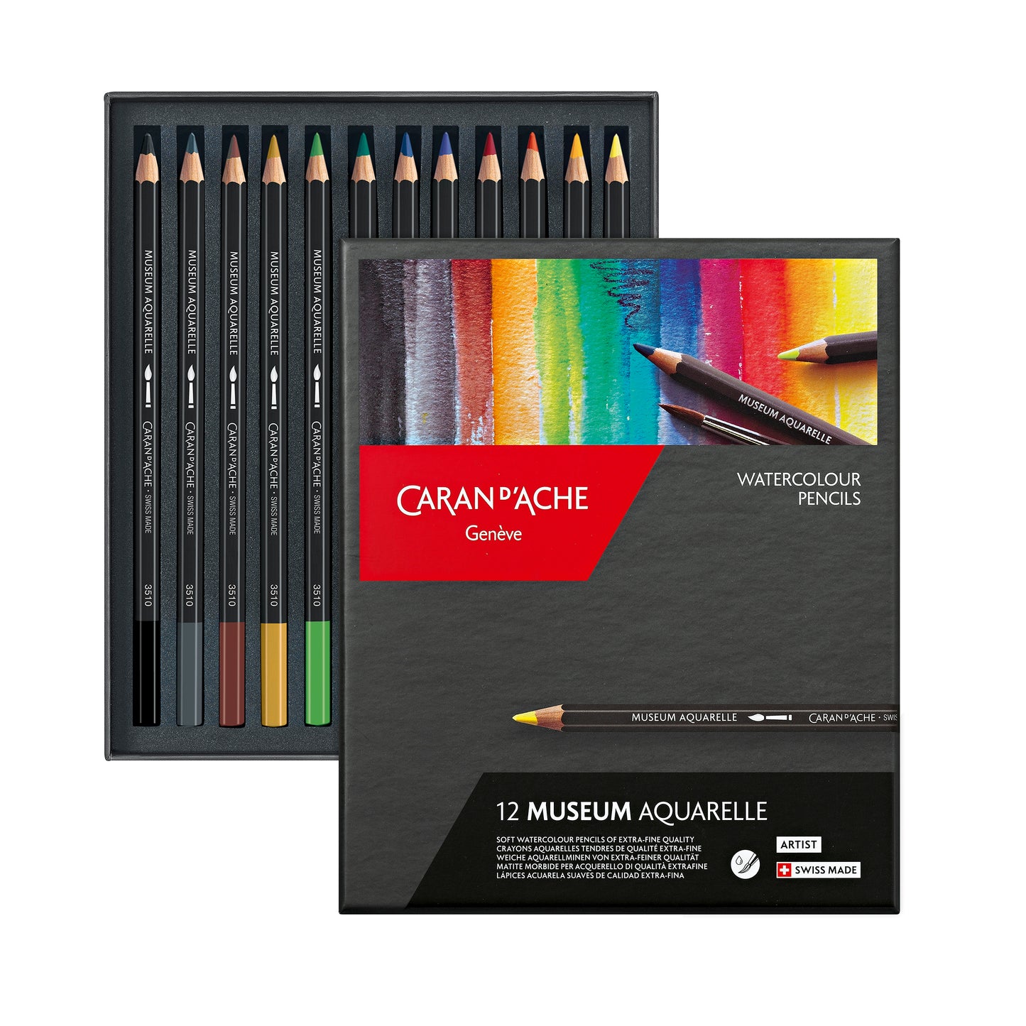 Standard Box of 12 Colours MUSEUM Aquarelle
