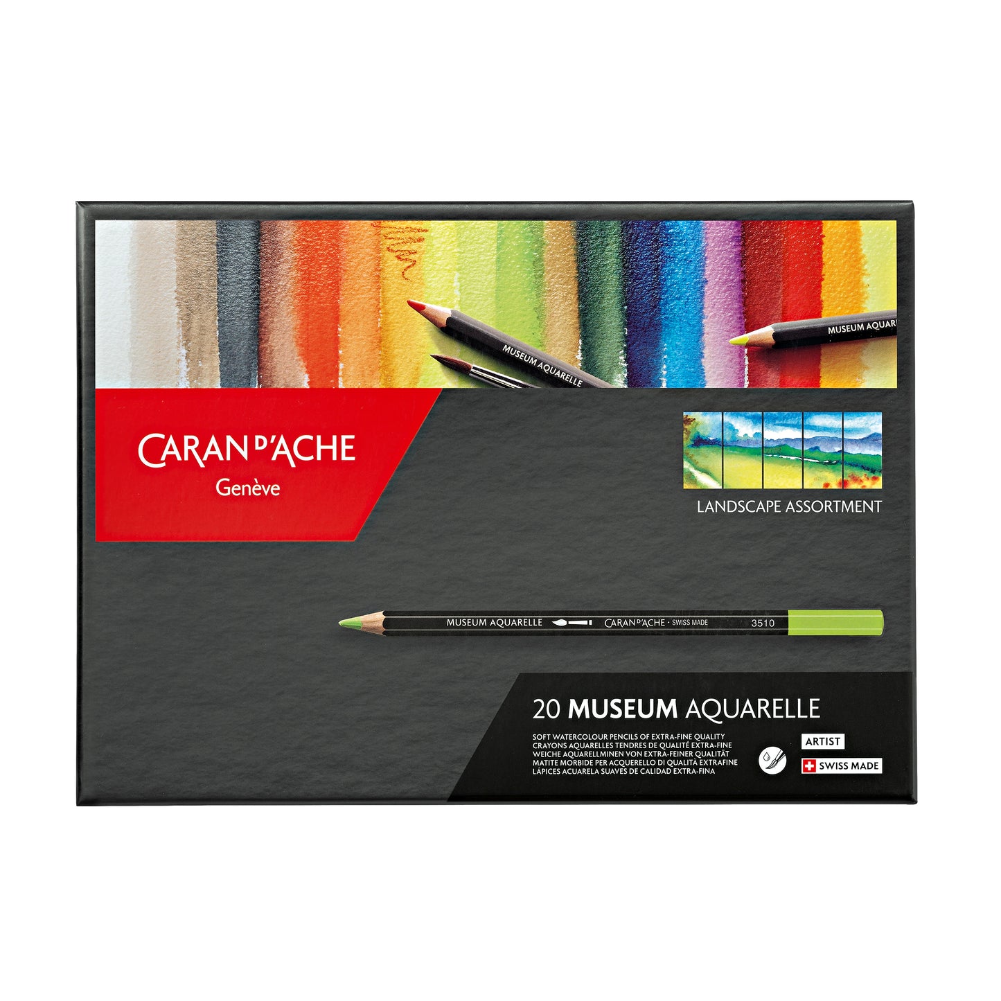 Landscape COLOURS: Box of 20 Colours MUSEUM Aquarelle