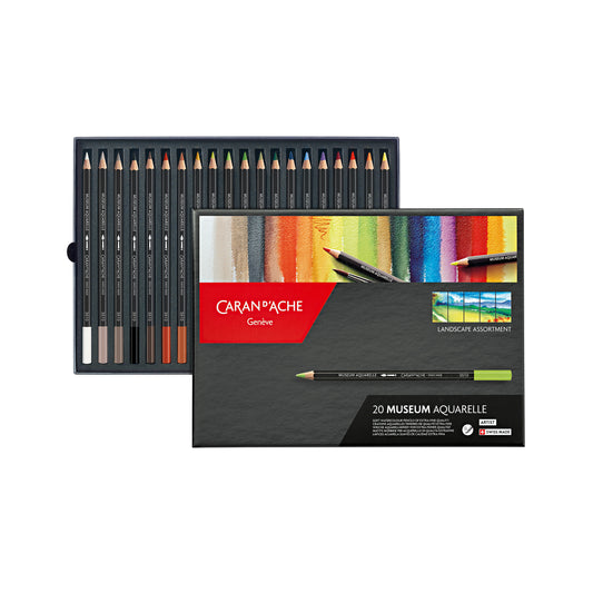 Landscape COLOURS: Box of 20 Colours MUSEUM Aquarelle