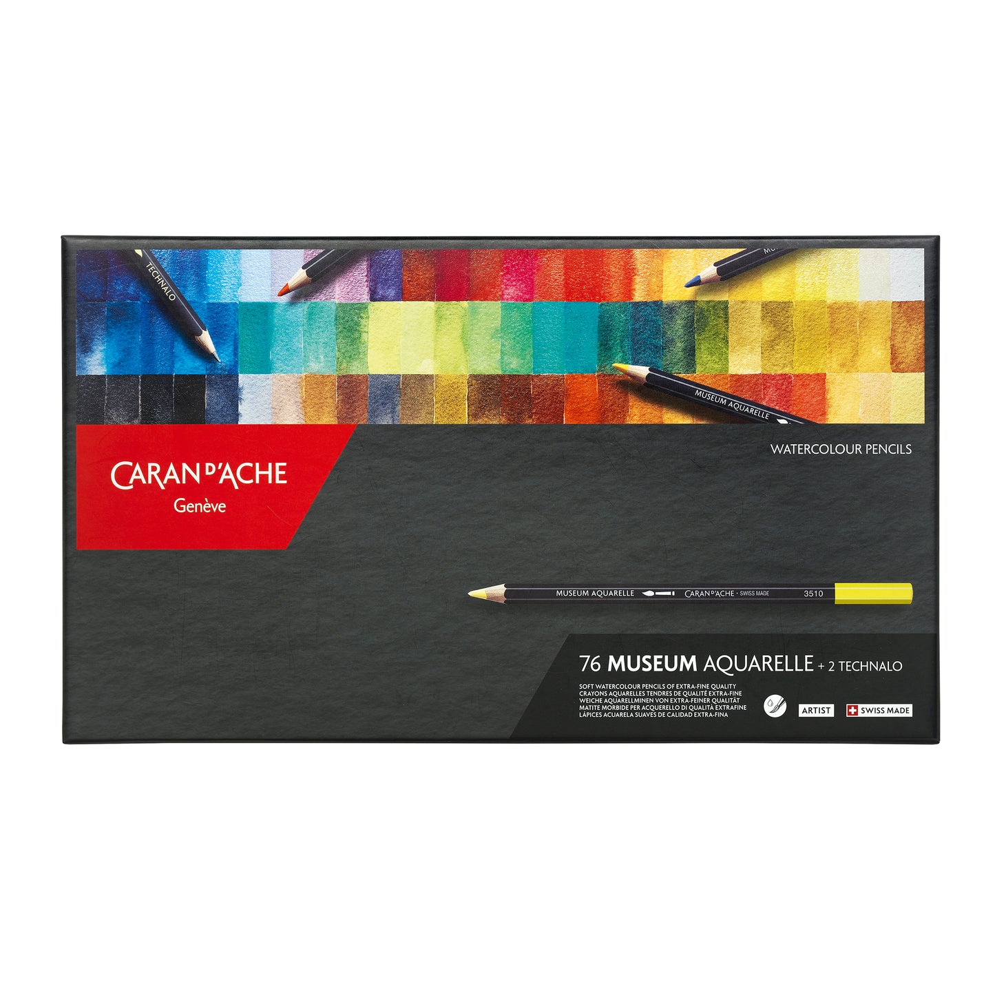 Box of 76 Colours MUSEUM Aquarelle + 2 TECHNALO