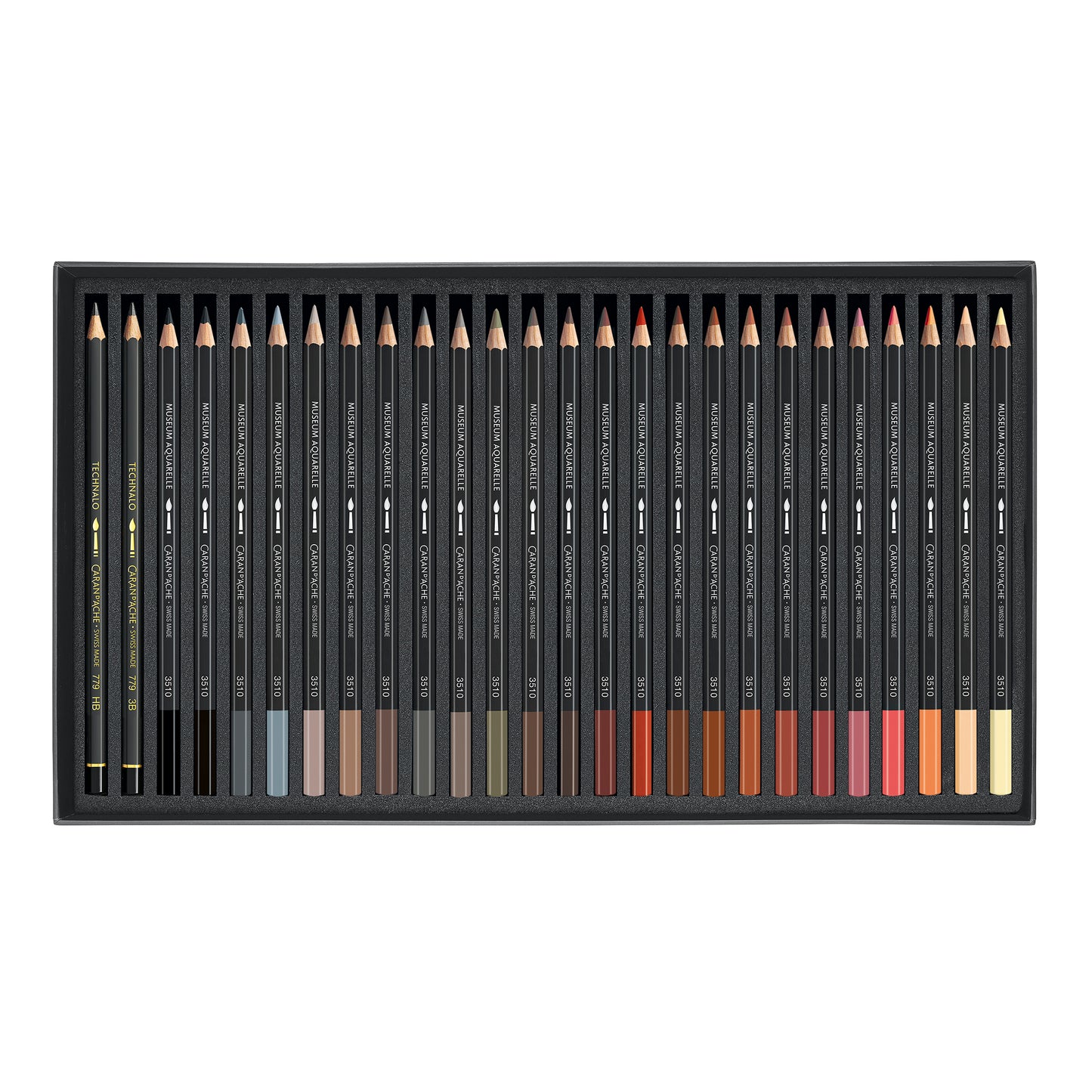 Box of 76 Colours MUSEUM Aquarelle + 2 TECHNALO