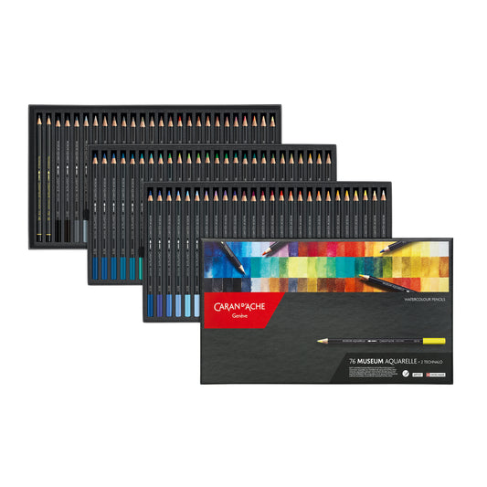 Box of 76 Colours MUSEUM Aquarelle + 2 TECHNALO