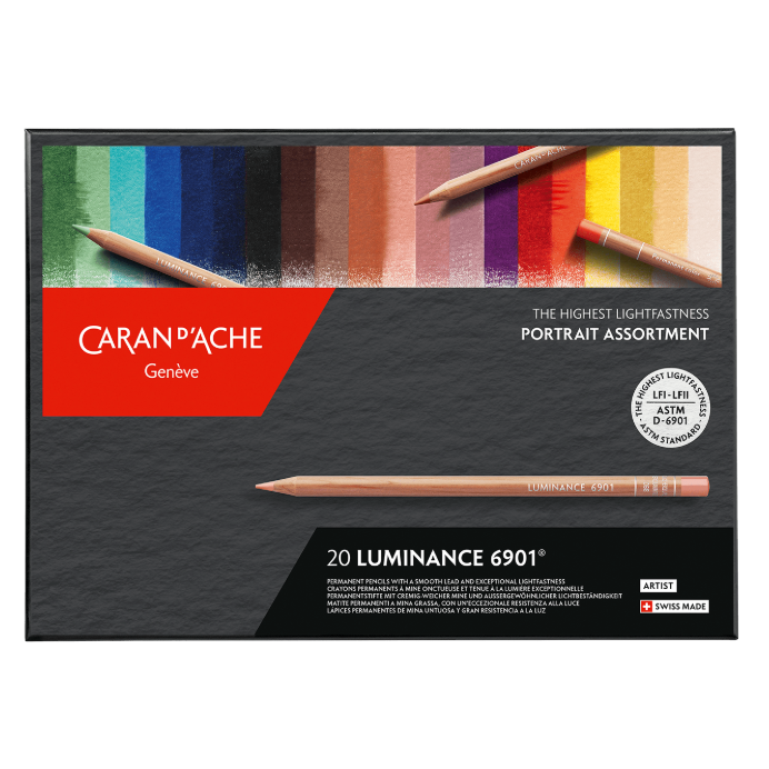 Caran D'Ache Box of 20 Colours LUMINANCE 6901™