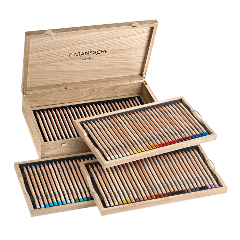 Caran D' Ache Luminance 6901™ Coloured Pencils Wooden Case of 100
