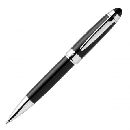 Hugo Boss Glossy Black with Silver Trim Ballpoint pen