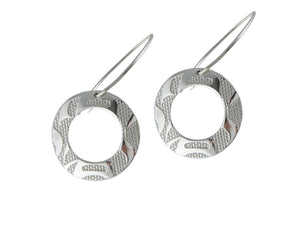 Silver Pewter Equilibrium Earrings