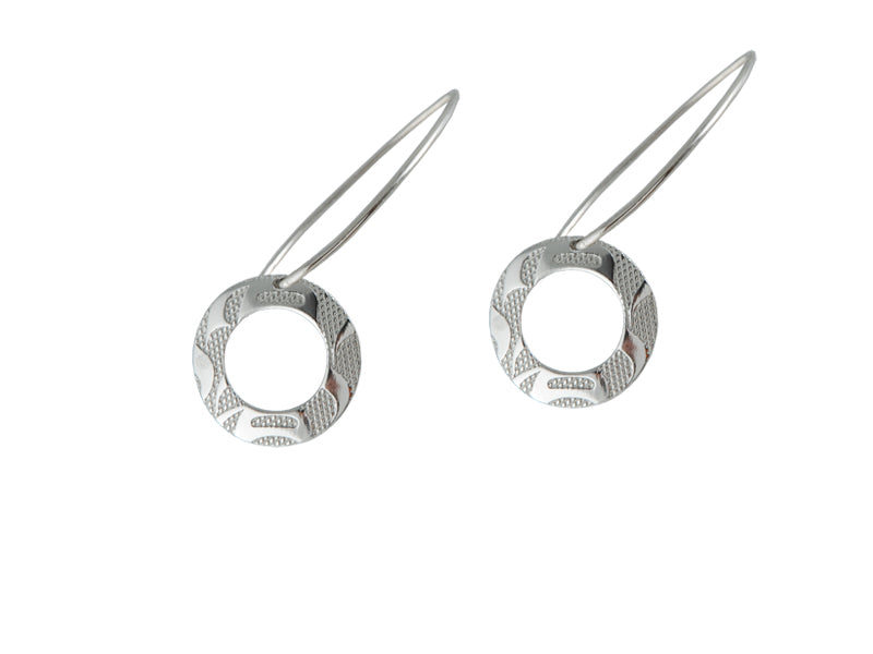 Silver Pewter Equilibrium Earrings