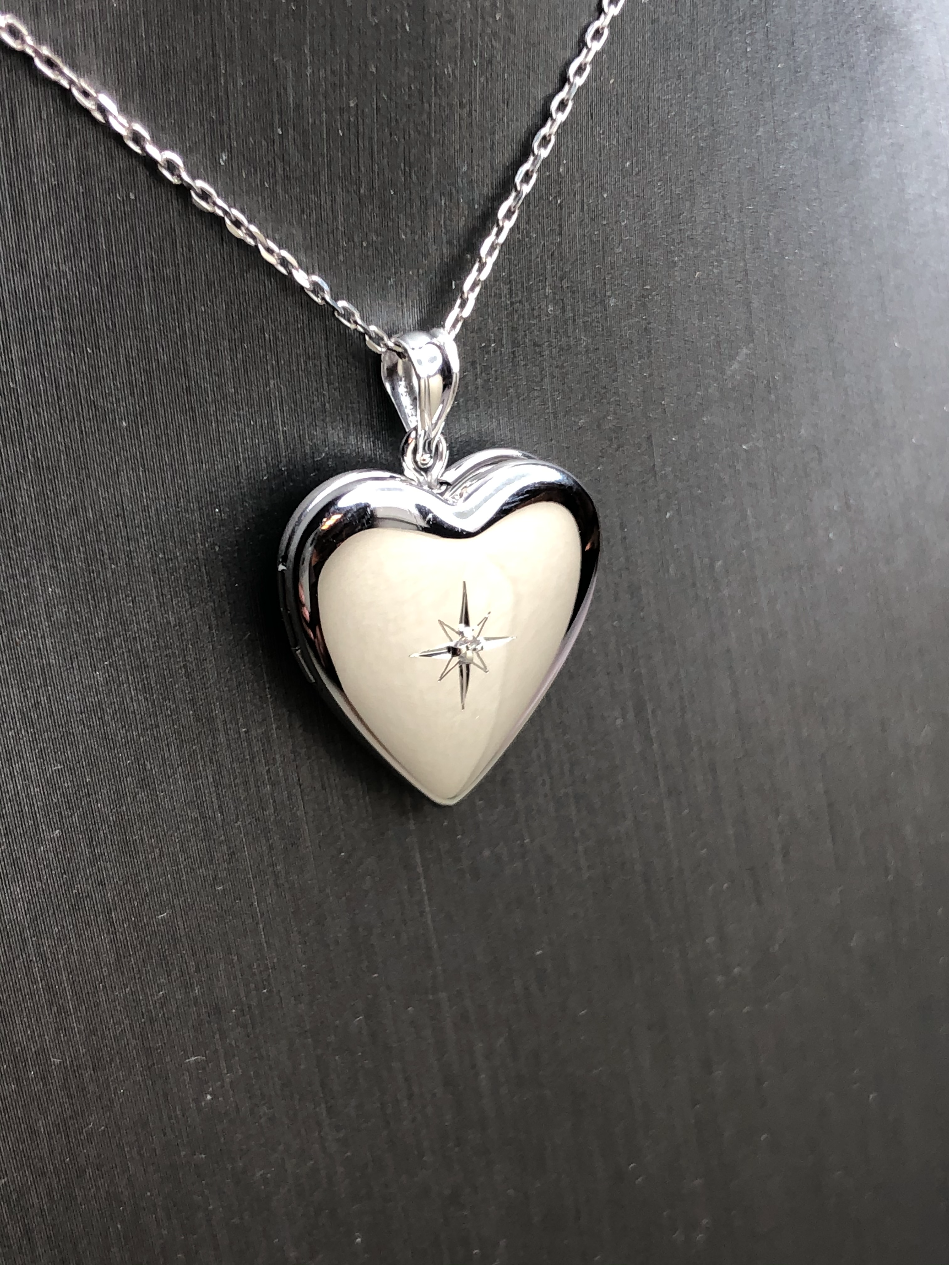 North Star Heart Locket