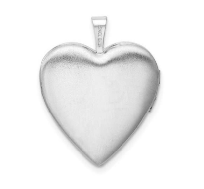 Sterling Silver I Love You to the Moon and Back Diamond Heart Locket