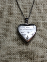 Load image into Gallery viewer, Sterling Silver I Love You to the Moon and Back Diamond Heart Locket
