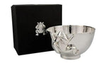 Load image into Gallery viewer, Silver Plated Frog Bowl by Corey Bulpitt, Haida artist
