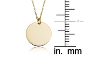 Load image into Gallery viewer, 14K Gold Disc necklace  ~Simple yet elegant.~
